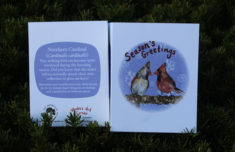 cardinal season's greeting card