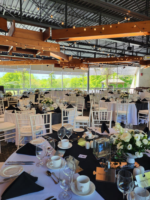 Auditorium set up for a wedding